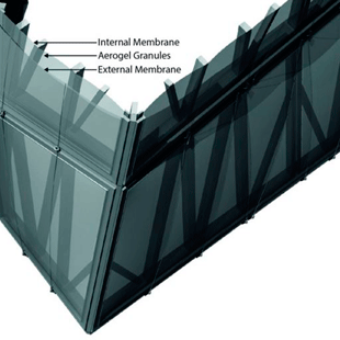 Aerogel Granulat Fassadensystem AGITEC AG