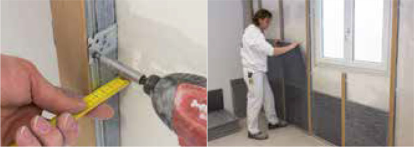 Schritt 7 & 8 Verarbeitungshinweis Aerogel Innenwärmedämmsystem AGITEC AG